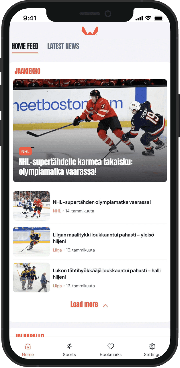 Tuplavee-sovelluksen näyttökuva puhelimessa